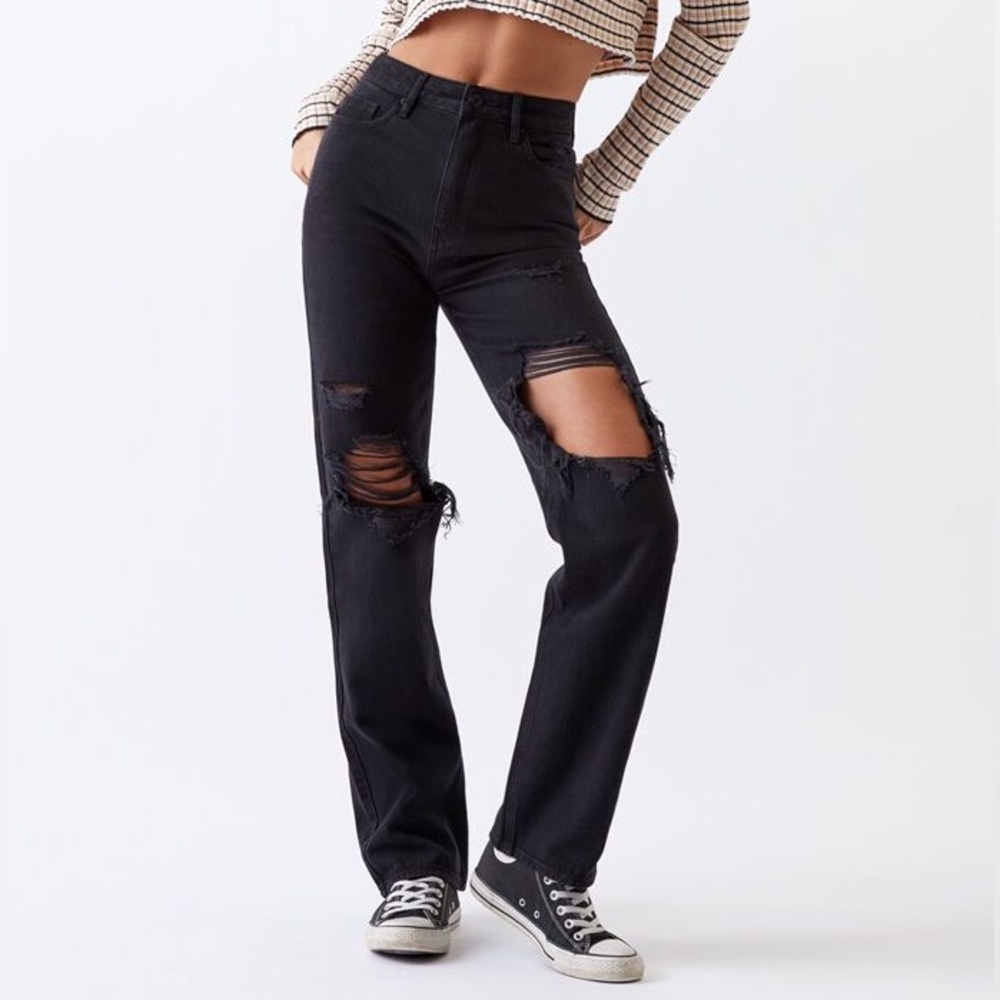 pacsun high rise 90s bf jeans